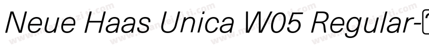 Neue Haas Unica W05 Regular字体转换